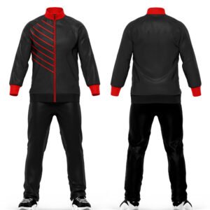Men Blank Jogging Black Tracksuit
